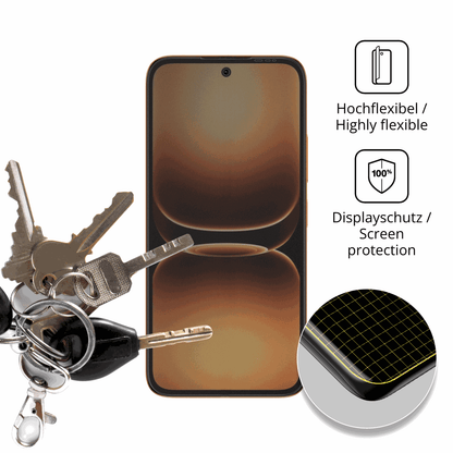 dipos Displayschutz für Infinix Smart 20, mit Blickschutzfilter und perfekter Passform auch für die Rundungen