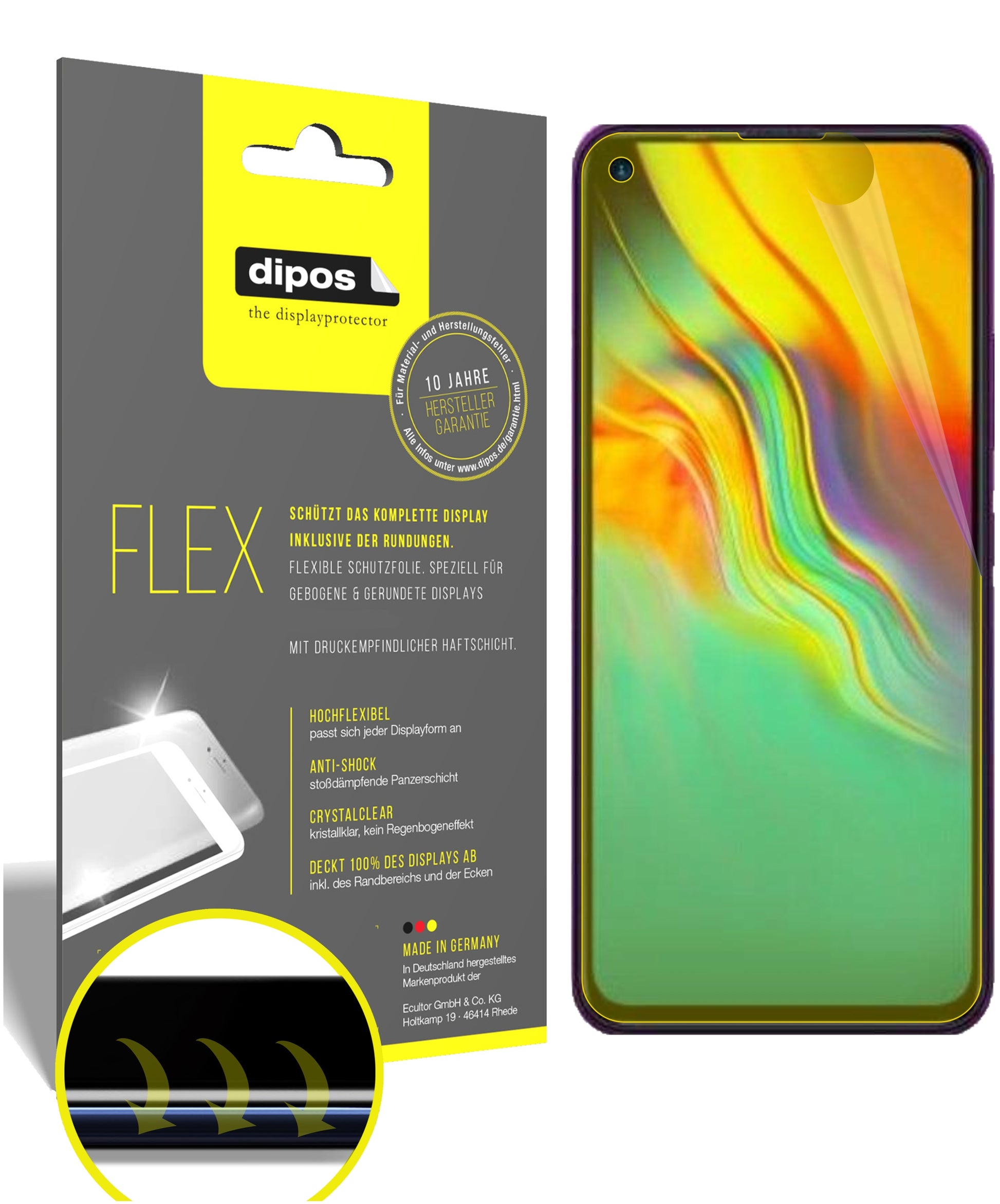 3D Full Cover Displayschutzfolie: Case-freundlicher Schutz mit perfekter Passform für dein Display. 