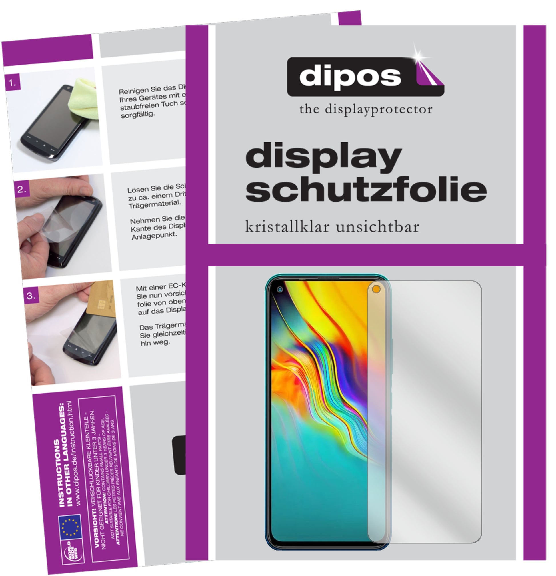 Kristallklare, dünne Schutzfolie: Kratzfest & passgenau für Infinix-Note 7 Lite