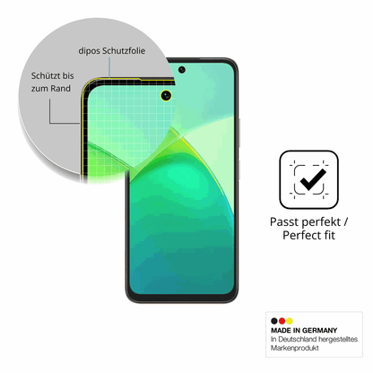 2x Full Cover Schutzfolie matt für Infinix Smart 10