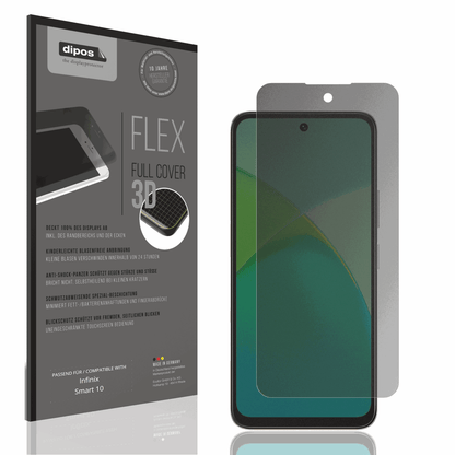 Full Cover Privacy Blickschutzfolie für Infinix Smart 10
