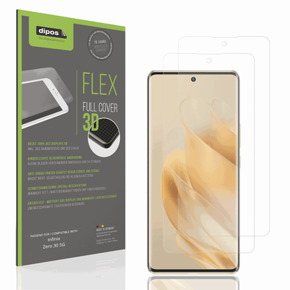 Matte Displayschutzfolie von dipos passend für Infinix Zero 30 5G, 100% Displayabdeckung und blasenfreie Montage