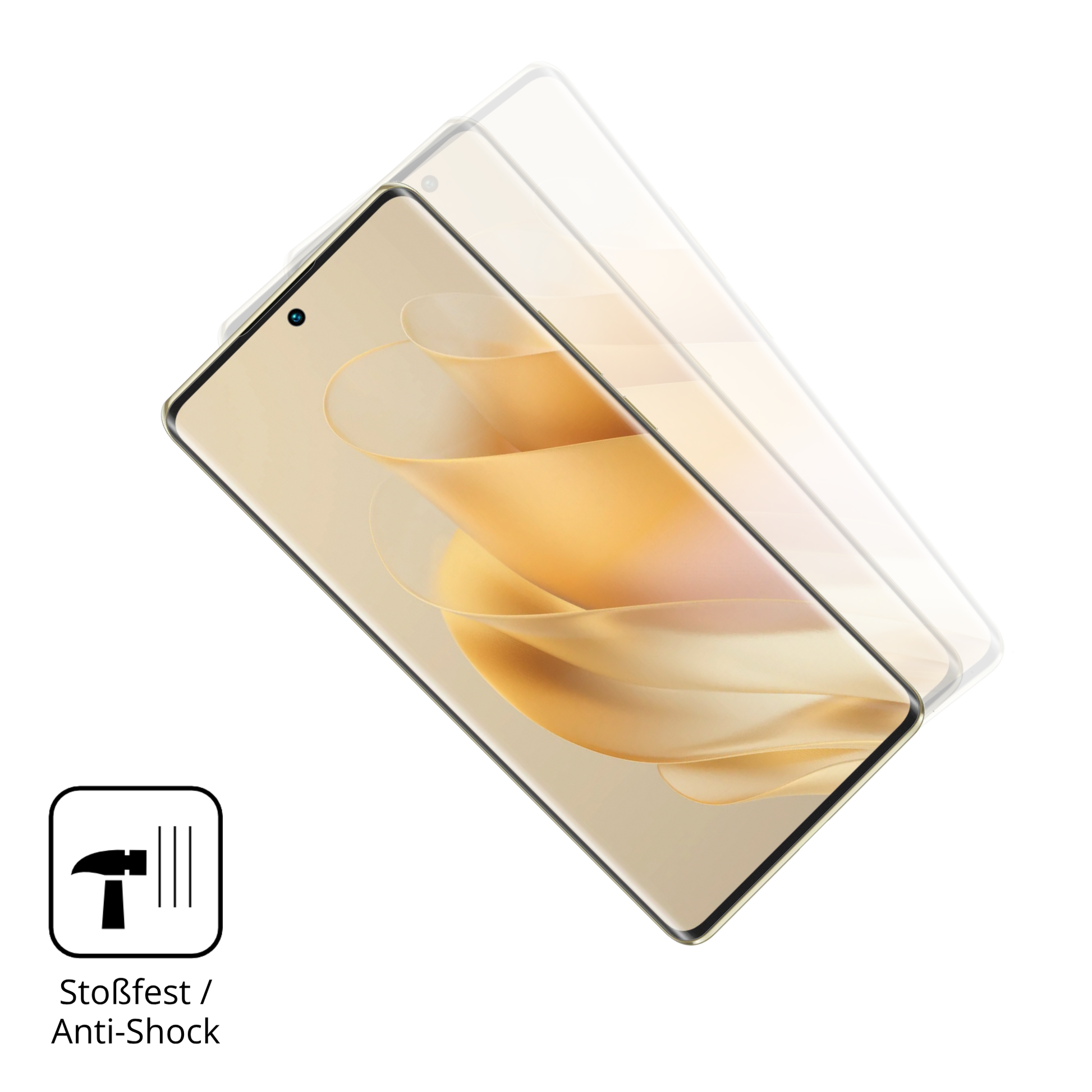 Schutz gegen Kratzer auf dem Infinix Zero 30 5G Glas durch Schlüssel, Stöße gegen die Tischkante oder Stürze