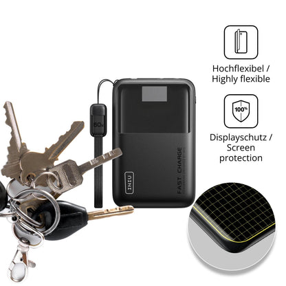 dipos Displayschutz für INIU Cougar P63-E1, mit Blickschutzfilter und perfekter Passform auch für die Rundungen