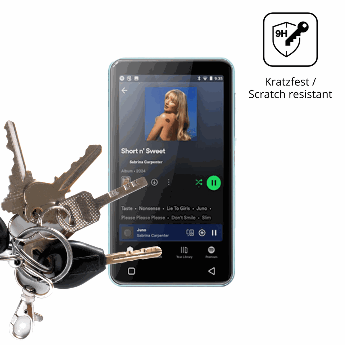 dipos Displayschutz für innioasis G1, transparente Oberfläche, perfekte Passform auch für die Rundungen