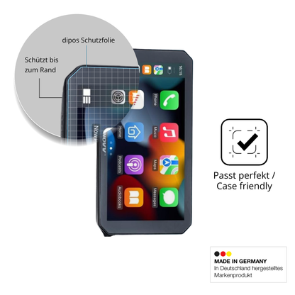 Besonders flexibler Displayschutz mit Anti-Shock-Schicht im Materialmix