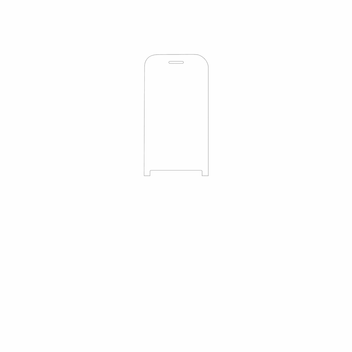 dipos Displayschutz für INOI 284 Flip 4G, mattierte Oberfläche, geringe Dicke und perfekte Passform
