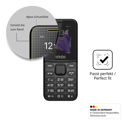 Schutz gegen Kratzer auf dem INOI 240 Modern 4G Glas durch Schlüssel oder Ähnliches