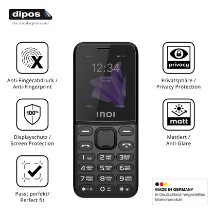 Privatsphäre-Schutz durch Sichtschutz-Folie passend zugeschnitten für INOI 240 Modern 4G