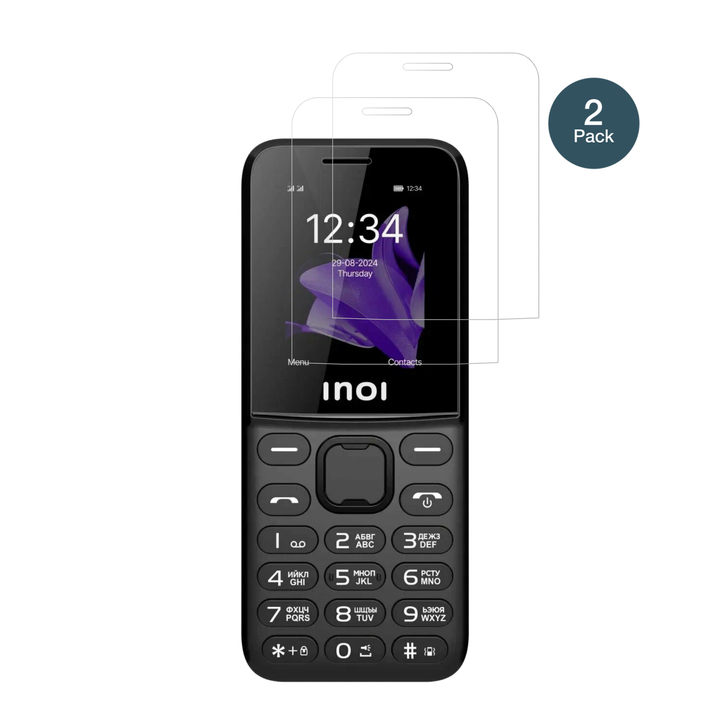 INOI240 Modern 4G mit aufgebrachter dipos Flex Schutzfolie, glasklare Darstellung ohne Einschränkungen