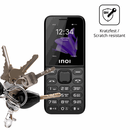 dipos Displayschutz für INOI 240 Modern 4G, transparente Oberfläche, perfekte Passform auch für die Rundungen