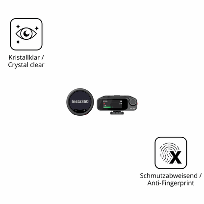 2x Screen Protector for Insta360 Mic Pro TX + RX Flexible Glass 9H dipos