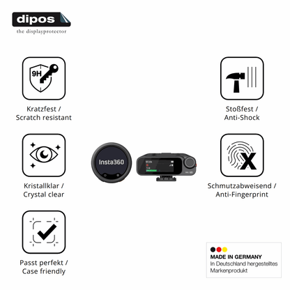 2x Screen Protector for Insta360 Mic Pro TX + RX Flexible Glass 9H dipos