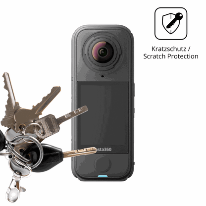 Schutz gegen Kratzer auf dem insta360x4 air Glas durch Schlüssel oder Ähnliches