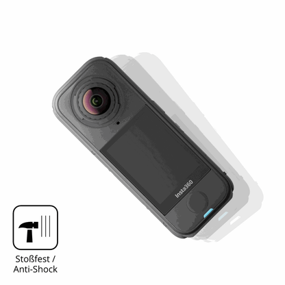 Schutz gegen Kratzer auf dem insta360x4 air Glas durch Schlüssel, Stöße gegen die Tischkante oder Stürze