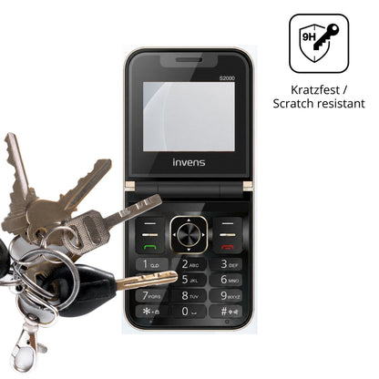 dipos Displayschutz für invens S2000, mattierte Oberfläche, robuste Festigkeit und perfekte Passform