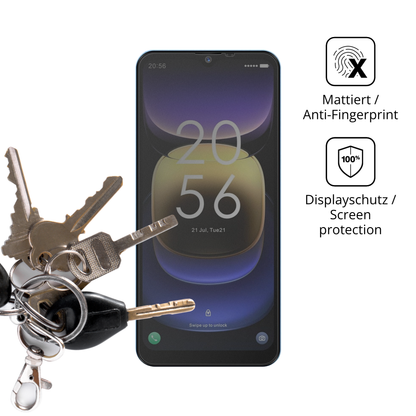dipos Displayschutz für Invens Note TK01, mattierte Oberfläche, Blickschutzfilter und perfekter Passform