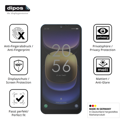 Privatsphäre-Schutz durch Sichtschutz-Folie passend zugeschnitten für Invens Note TK01