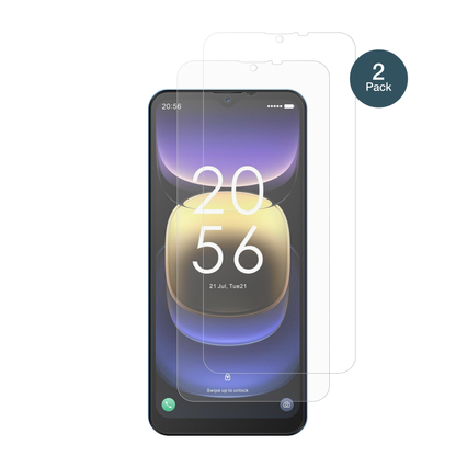 InvensNote TK01 mit aufgebrachter dipos Panzerfolie, die lästige Fingerabdrücke minimiert