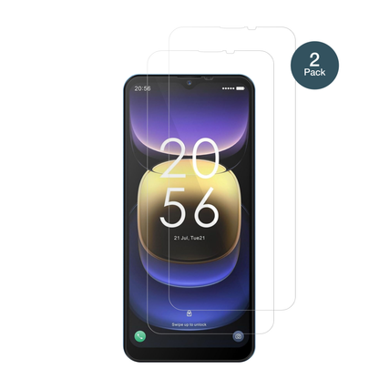 InvensNote TK01 mit aufgebrachter dipos Flex Schutzfolie, glasklare Darstellung ohne Einschränkungen