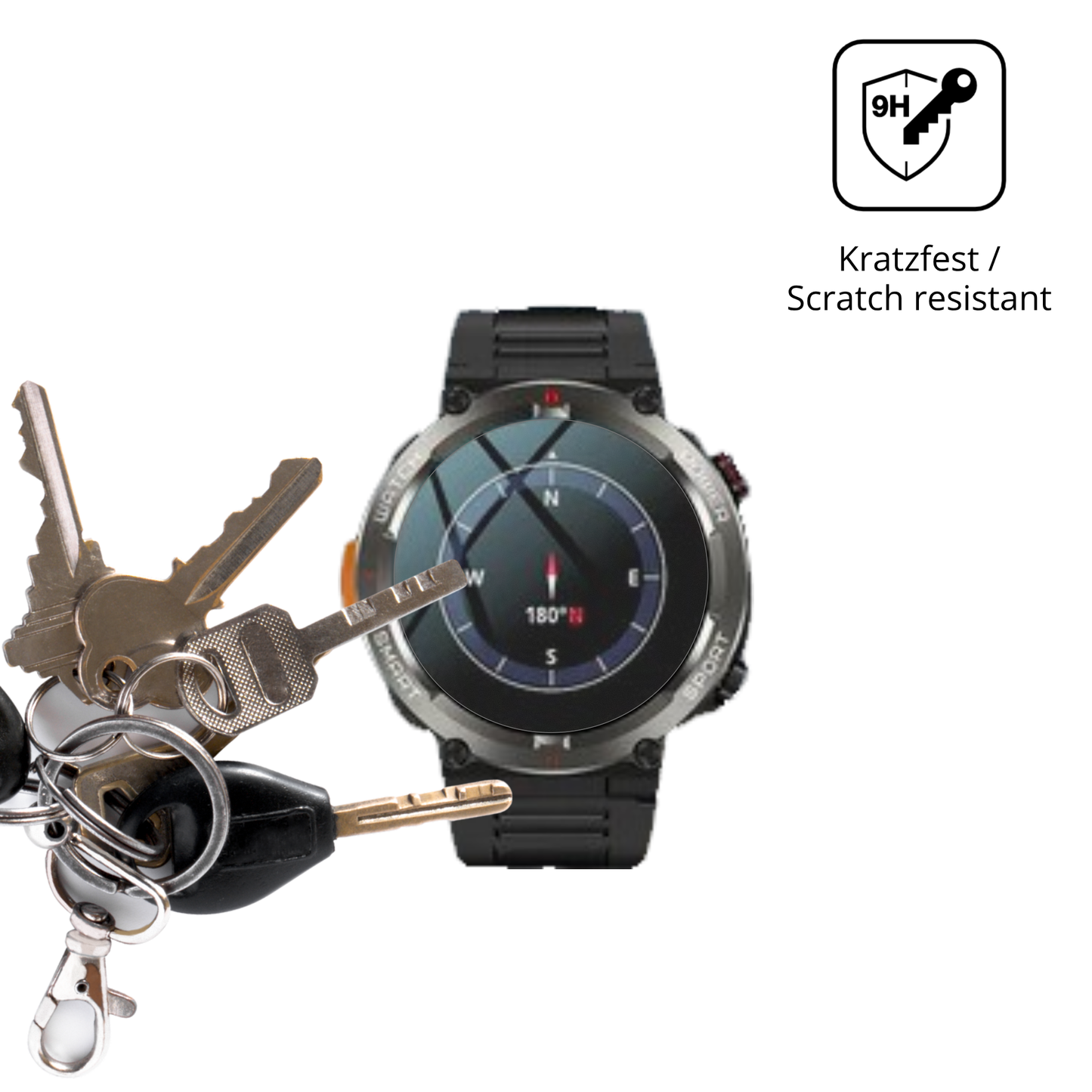dipos Displayschutz für Iowodo W50 Pro 1.45 Zoll, mattierte Oberfläche, robuste Festigkeit und perfekte Passform