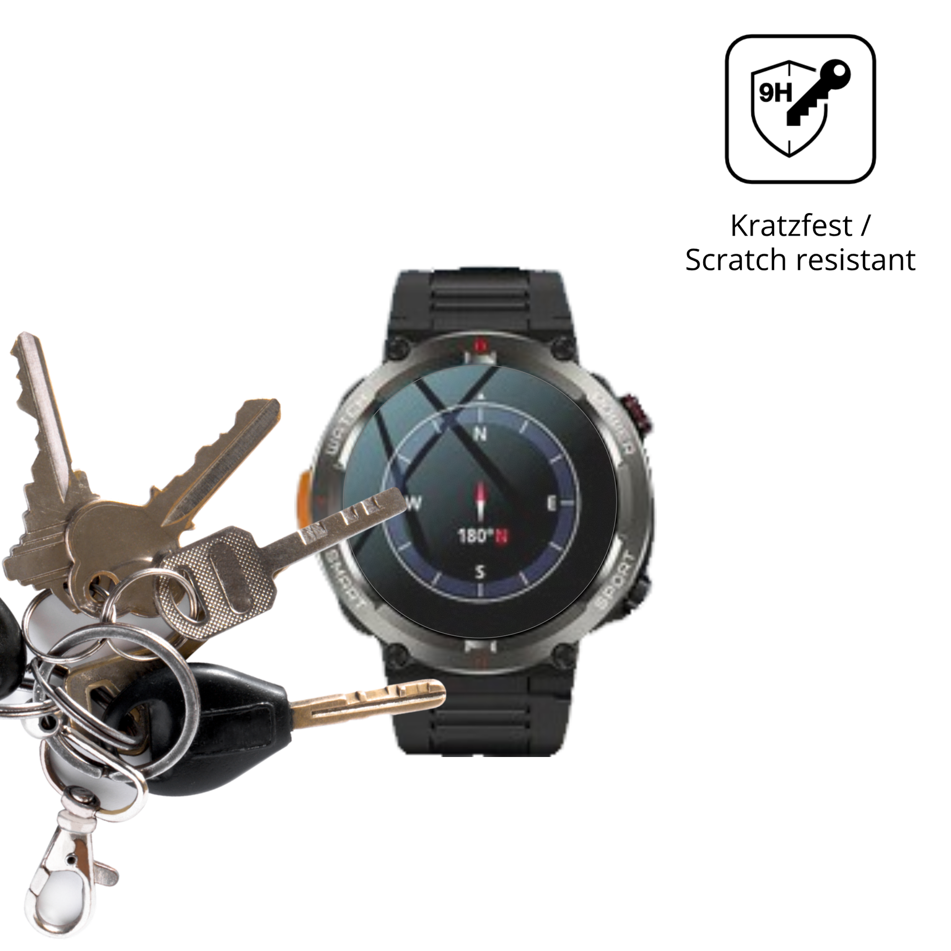 dipos Displayschutz für Iowodo W50 Pro 1.45 Zoll, mattierte Oberfläche, robuste Festigkeit und perfekte Passform