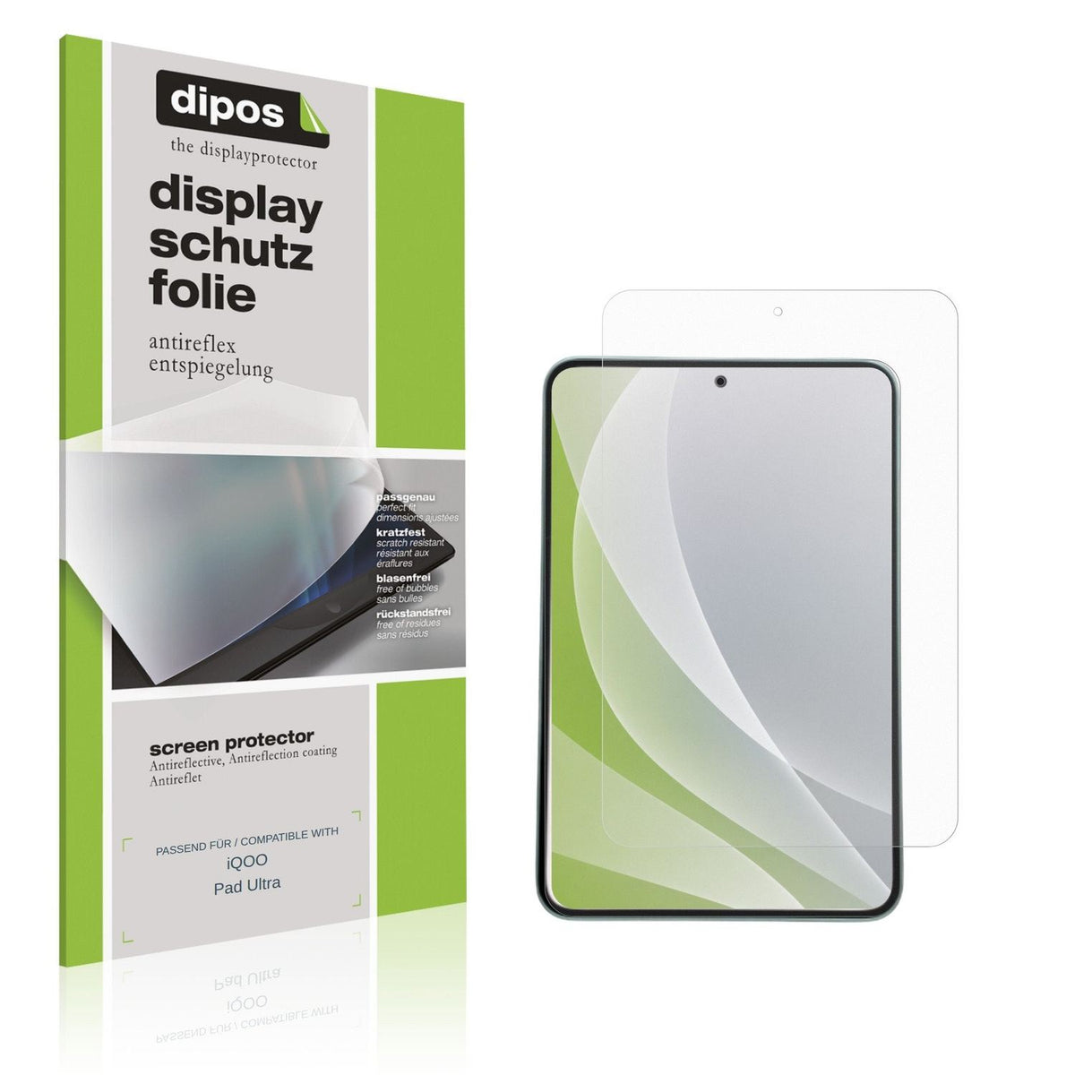 2x Screen Protector for iQOO Pad Ultra Protection Anti Glare dipos