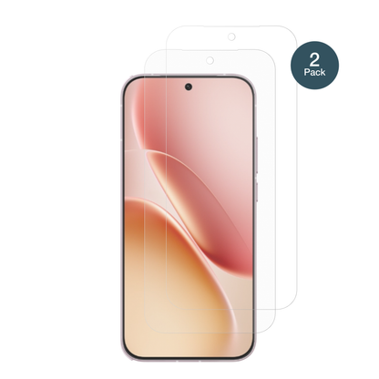 iQOOZ11 Turbo mit aufgebrachter dipos Panzerfolie, die lästige Fingerabdrücke minimiert