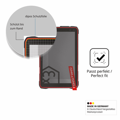 Screen Protector for i.safe MOBILE IS940.1 Privacy Filter 4-Way Protection dipos