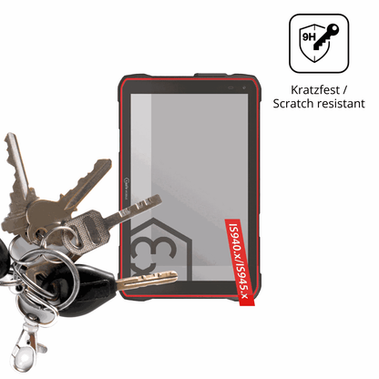2x Screen Protector for i.safe MOBILE IS940.1 matte Flexible Glass 9H dipos