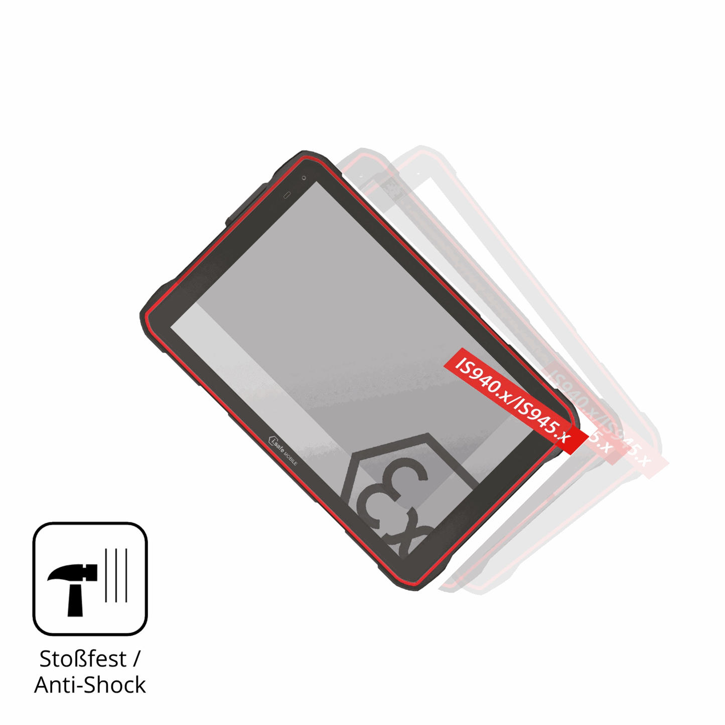 2x Screen Protector for i.safe MOBILE IS940.1 matte Flexible Glass 9H dipos