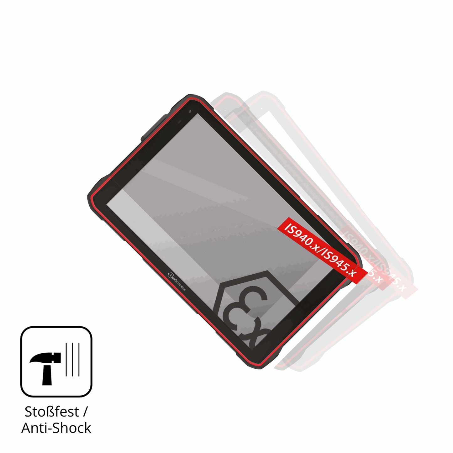 2x Screen Protector for i.safe MOBILE IS940.1 Flexible Glass 9H dipos