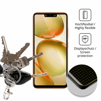 dipos Displayschutz für Itel A100 Pro, transparente Oberfläche, geringe Dicke und perfekte Passform
