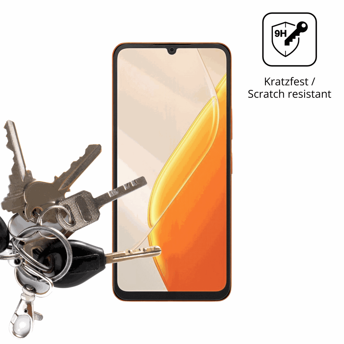 dipos Displayschutz für Itel A200, mattierte Oberfläche, robuste Festigkeit und perfekte Passform