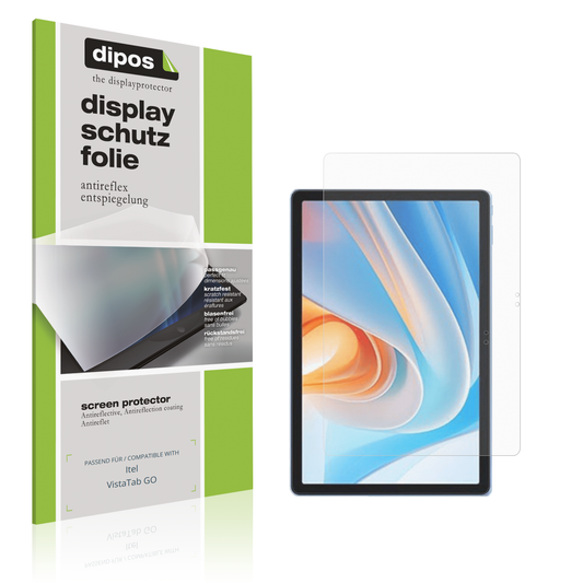 Matte Displayschutzfolie von dipos passend für Itel VistaTab GO, präziser Zuschnitt und blasenfrei montiert