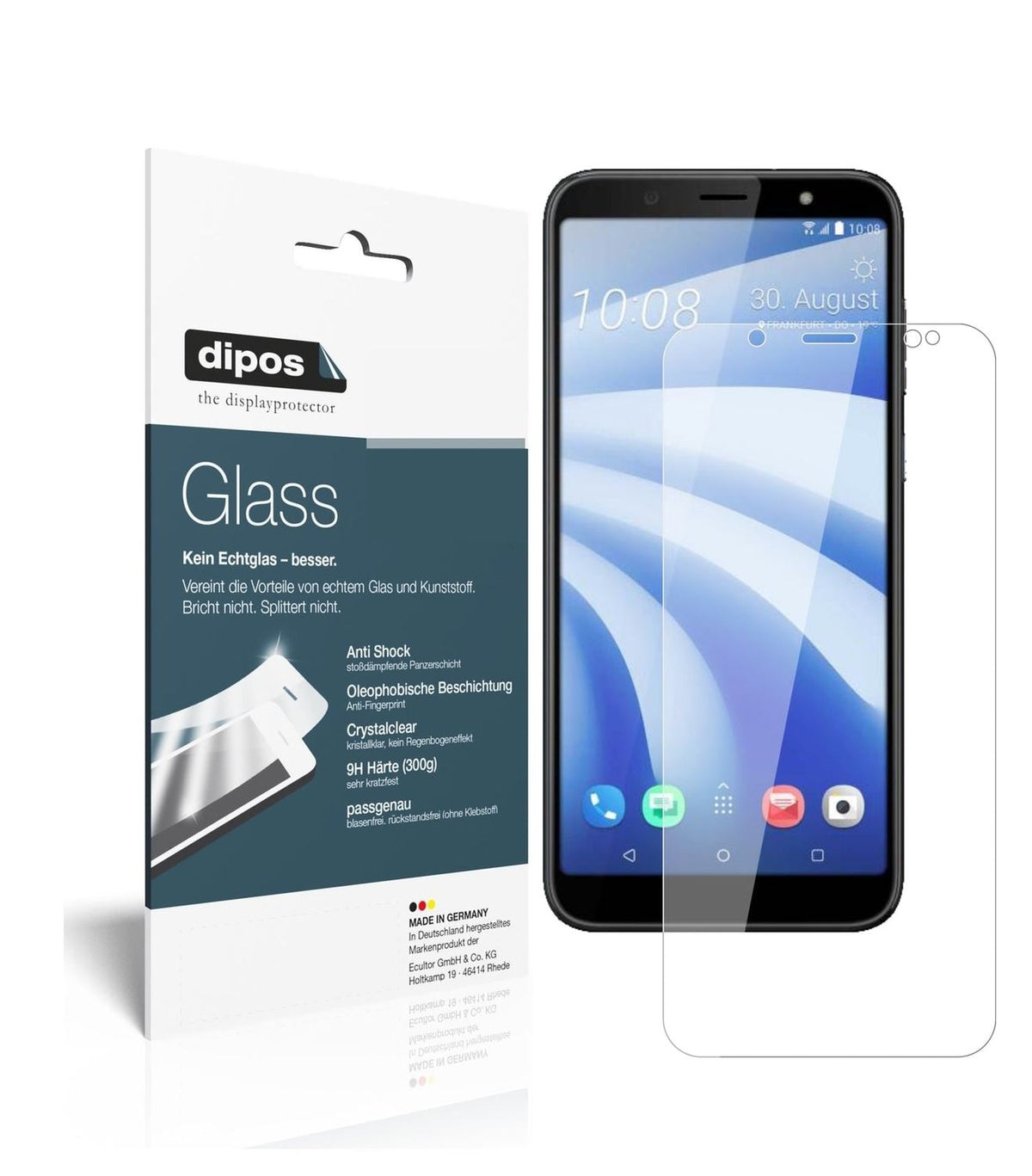 1x 9H Screen Protector for HTC U12 Life