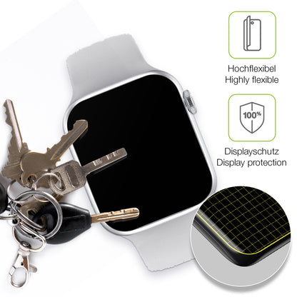 dipos Displayschutz für Iwo Watch 7 Pro, transparente Oberfläche, perfekte Passform auch für die Rundungen