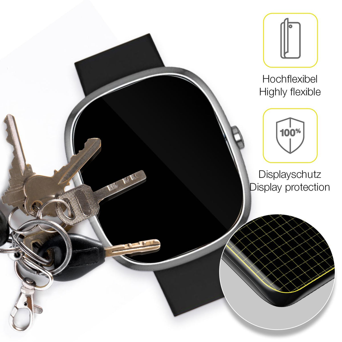 dipos Displayschutz für JoJoego G61, transparente Oberfläche, geringe Dicke und perfekte Passform