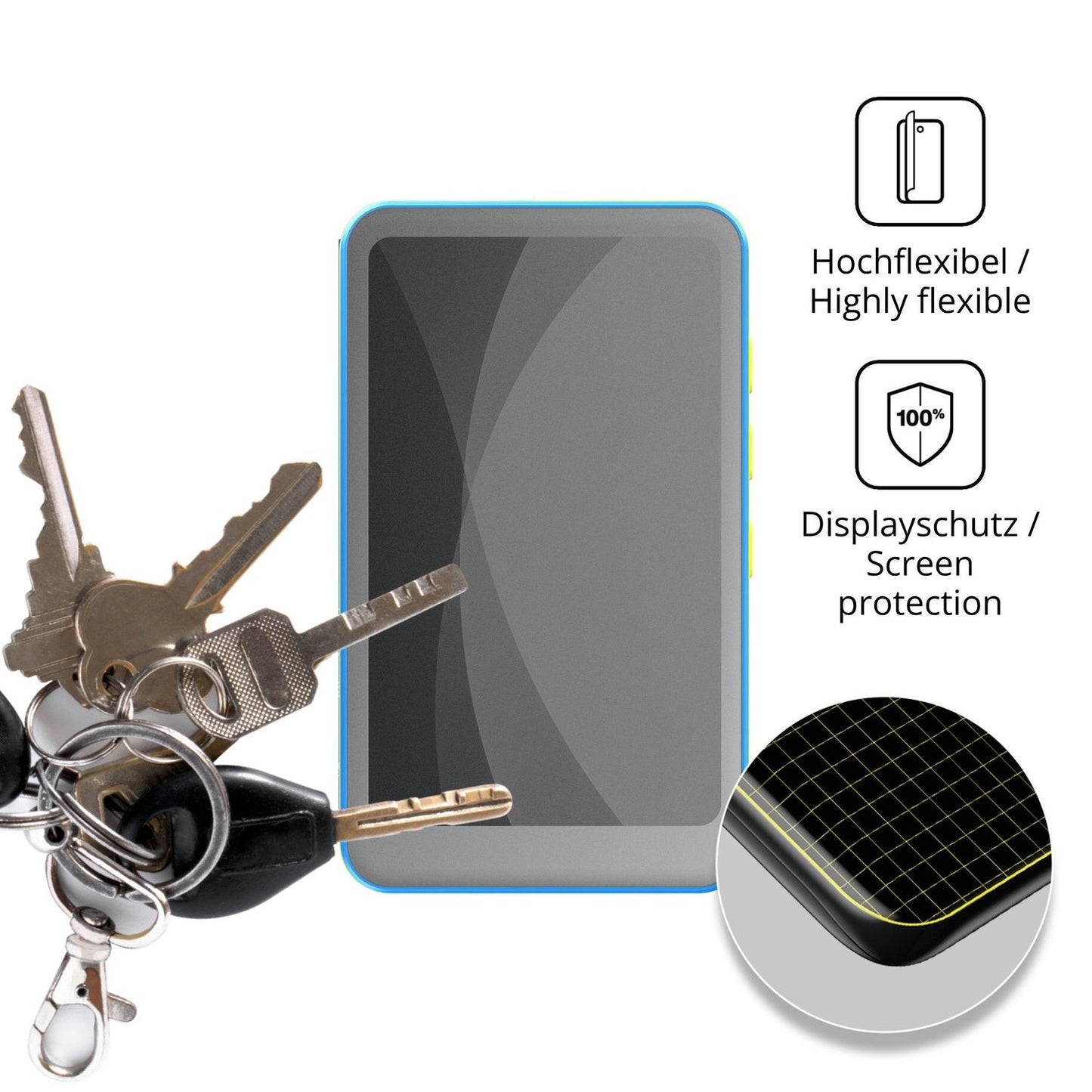 dipos Displayschutz für joliker M4S V2.0, mit Blickschutzfilter und perfekter Passform auch für die Rundungen