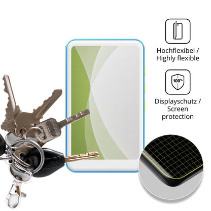 dipos Displayschutz für joliker M4S V2.0, transparente Oberfläche, perfekte Passform auch für die Rundungen