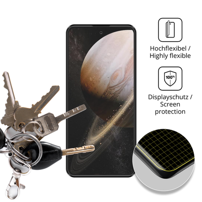 dipos Displayschutz für JoyHandy Pova 7 Pro, transparente Oberfläche, perfekte Passform auch für die Rundungen