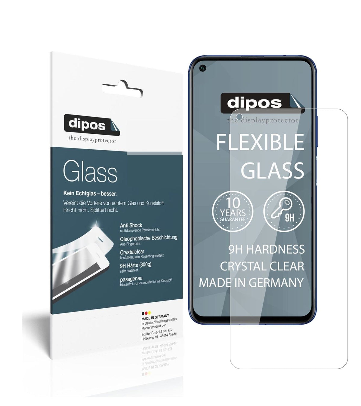 Screen Protector for I Honor 20 Pro I Flexible Glass I Film I 9H I Cover I dipos