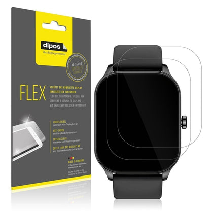 2x 3D Full Cover Schutzfolie für Amazfit Pop 3s (1)