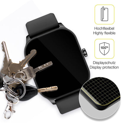 2x 3D Full Cover Schutzfolie für Amazfit Pop 3s (3)