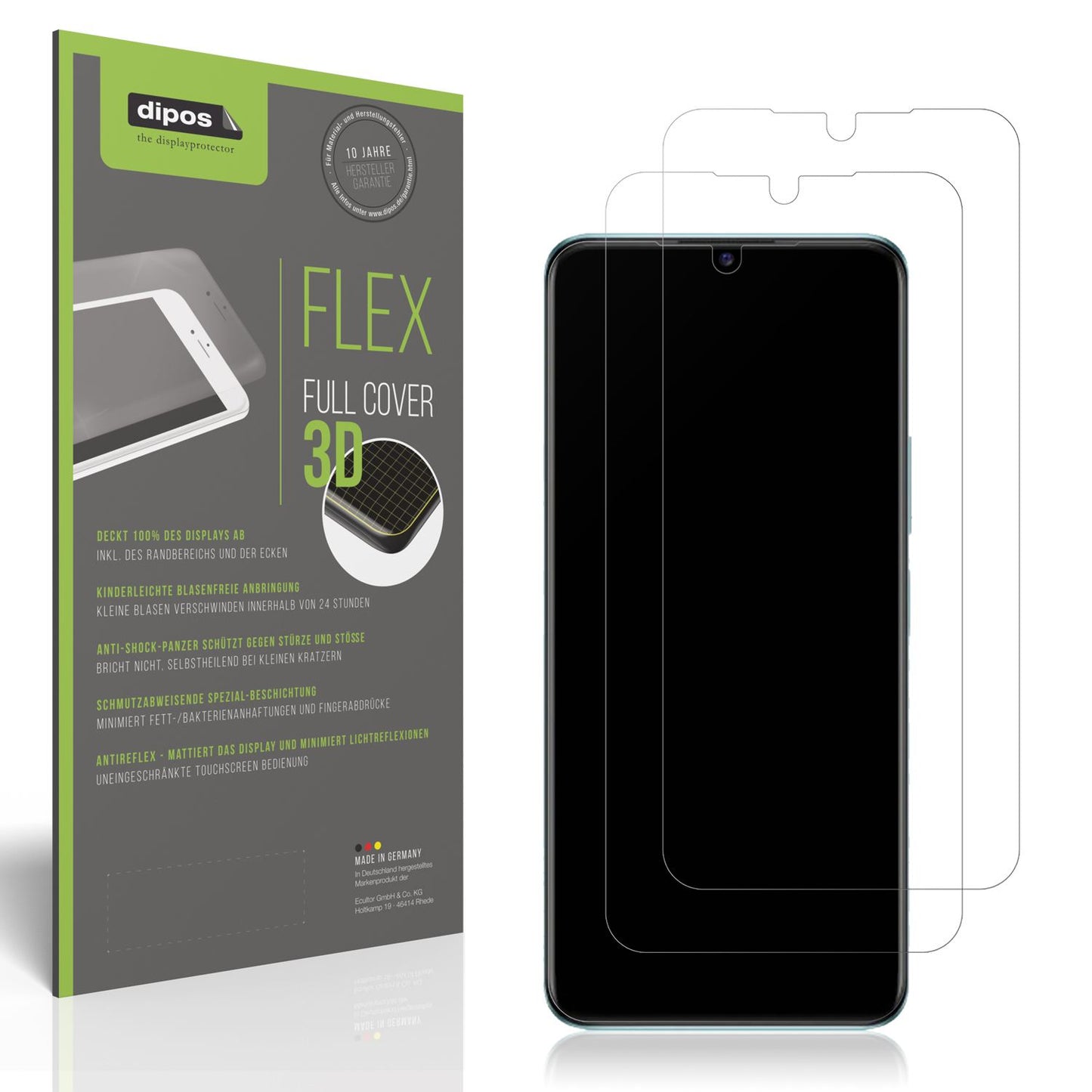 2x Full Cover Schutzfolie matt für Vivo Y100 (1)