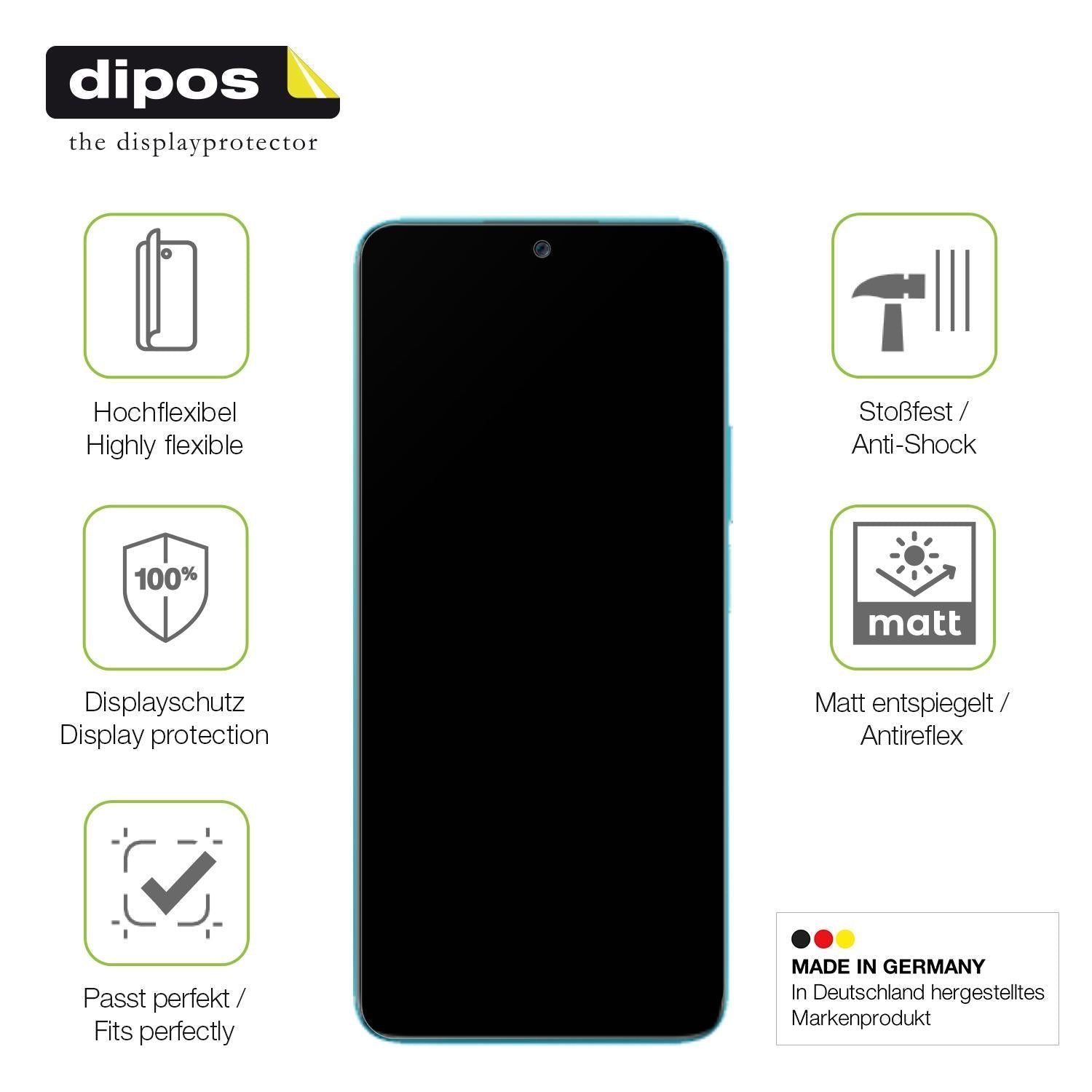 2x Full Cover Schutzfolie matt für Honor 90 Lite (7)