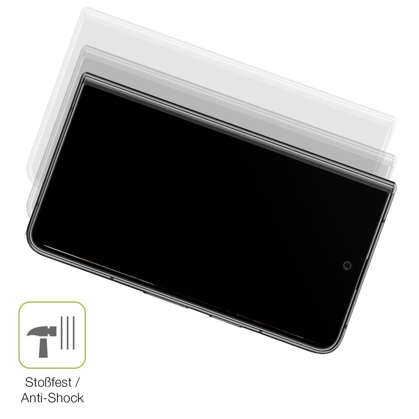 2x Full Cover Schutzfolie matt für Google Pixel Fo (4)