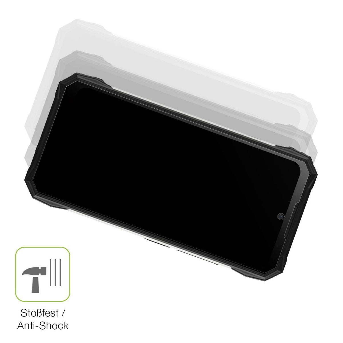2x Full Cover Schutzfolie matt für Doogee S89 Pro (4)