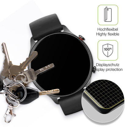 2x Full Cover Schutzfolie matt für Amazfit GTR 2e (3)