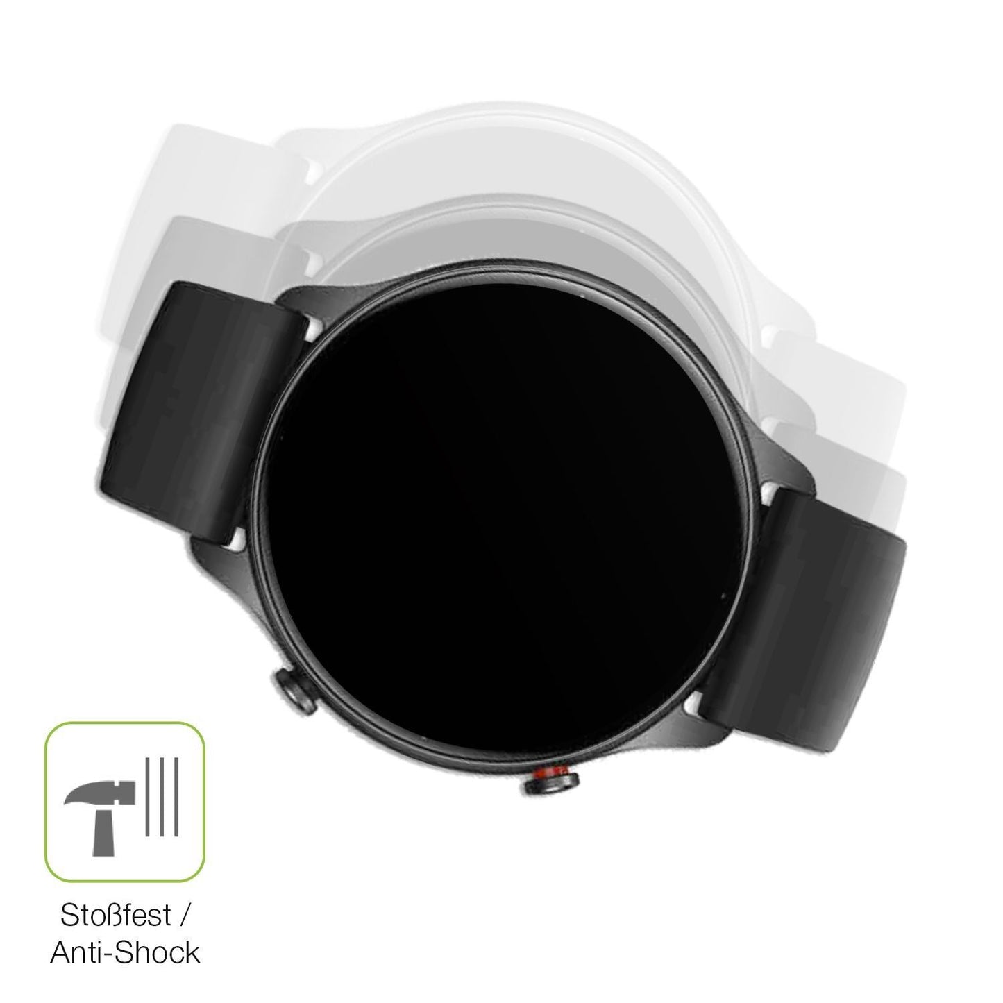 2x Full Cover Schutzfolie matt für Amazfit GTR 2e (4)